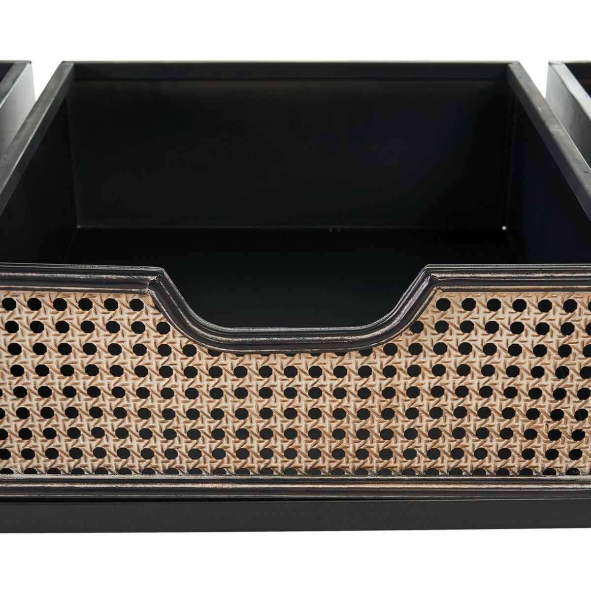 Ingresso con Cassetti BRICK Appendiabiti Marrone Nero Ferro 111 x 37 x 185 cm