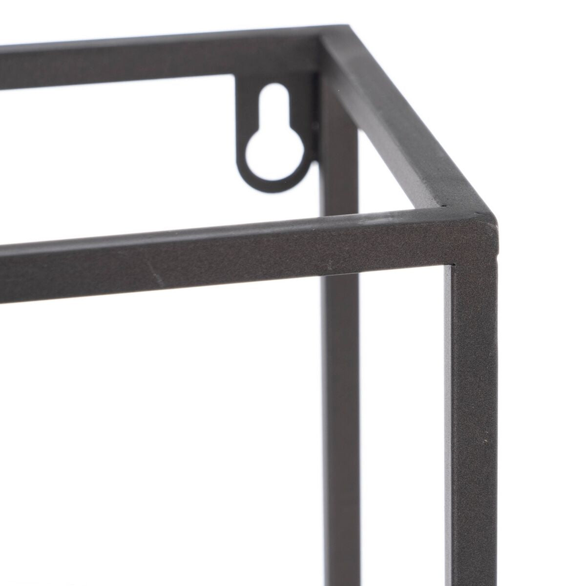 Scaffale 36 x 12 x 36 cm Nero Dorato Metallo