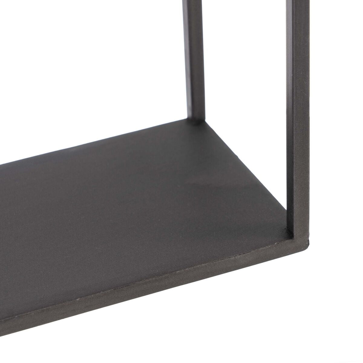 Scaffale 36 x 12 x 36 cm Nero Dorato Metallo