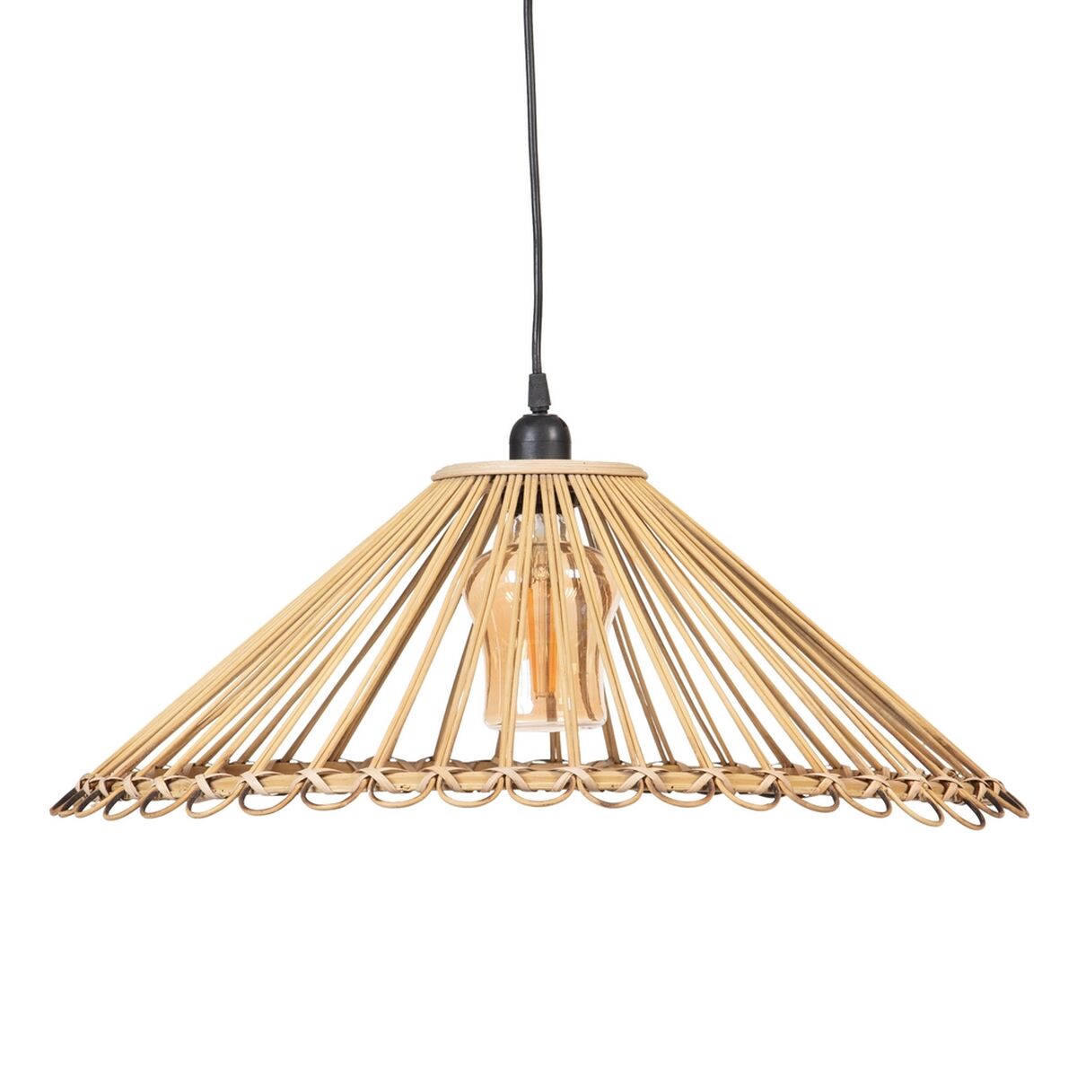 Lampadario 57 x 57 x 20,5 cm Naturale Bambù (2 Unità)