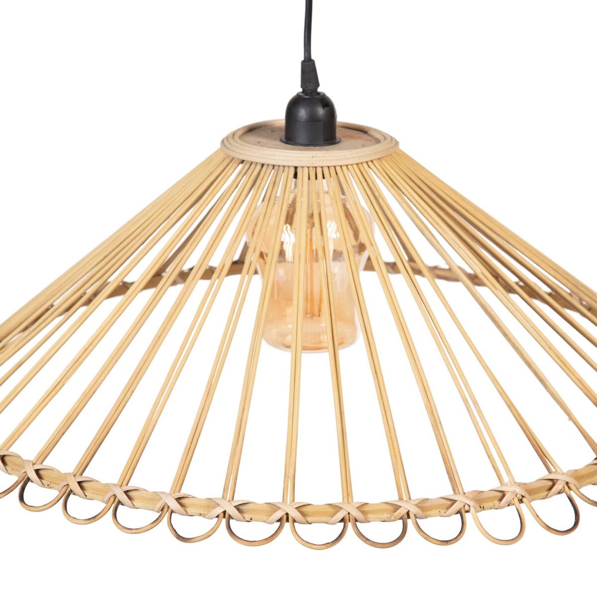 Lampadario 57 x 57 x 20,5 cm Naturale Bambù (2 Unità)