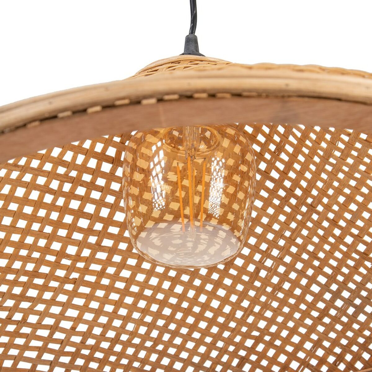 Lampadario 55 x 55 x 20 cm Naturale Bambù