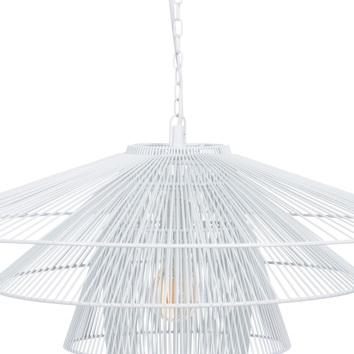 Lampadario 59 x 59 cm Metallo Bianco