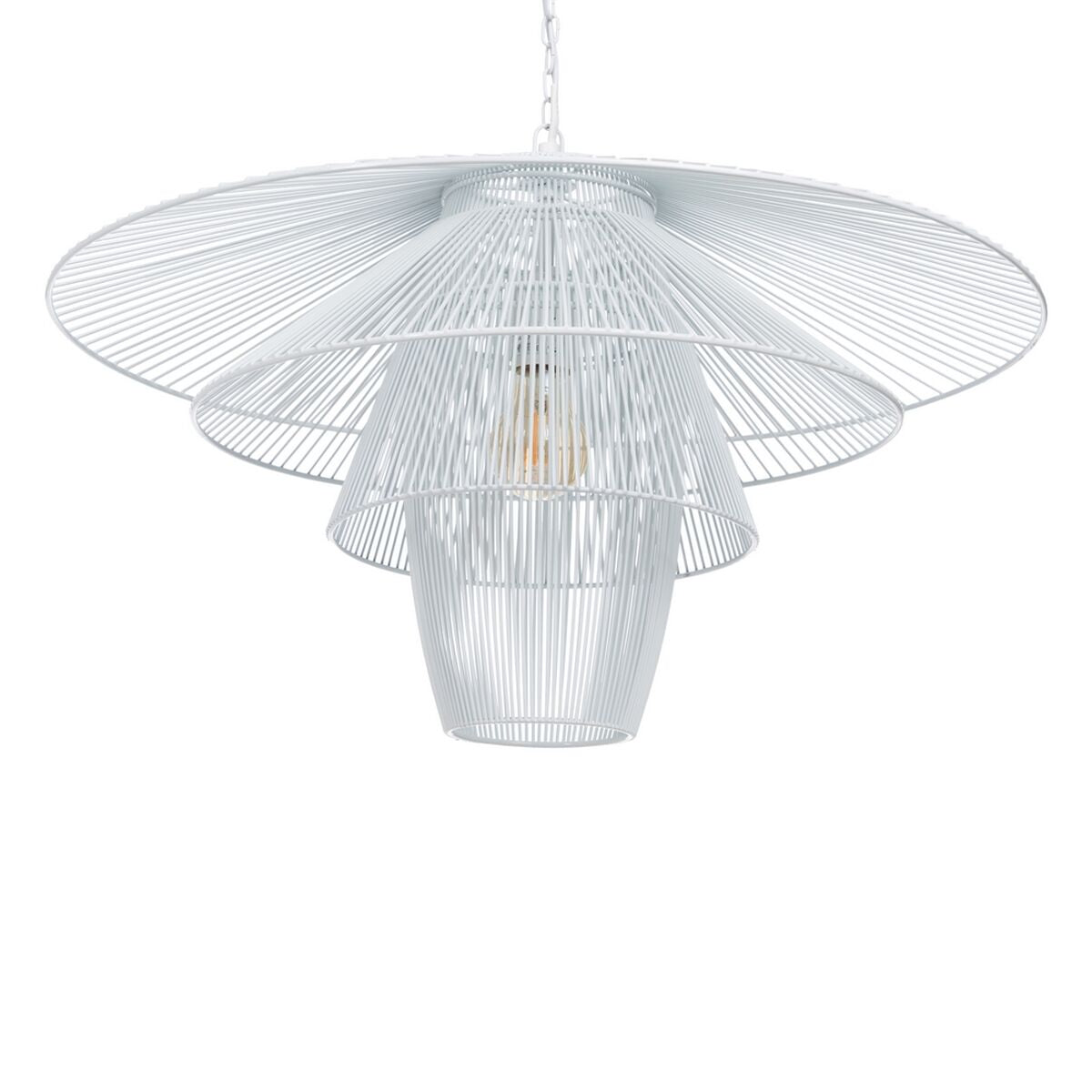 Lampadario 59 x 59 cm Metallo Bianco