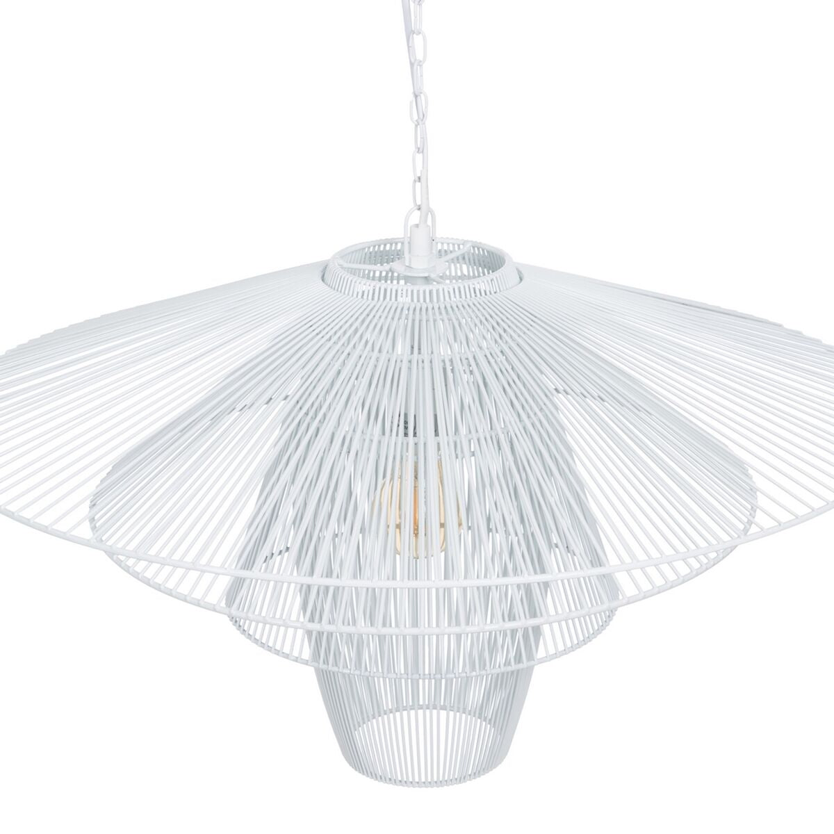 Lampadario 59 x 59 cm Metallo Bianco