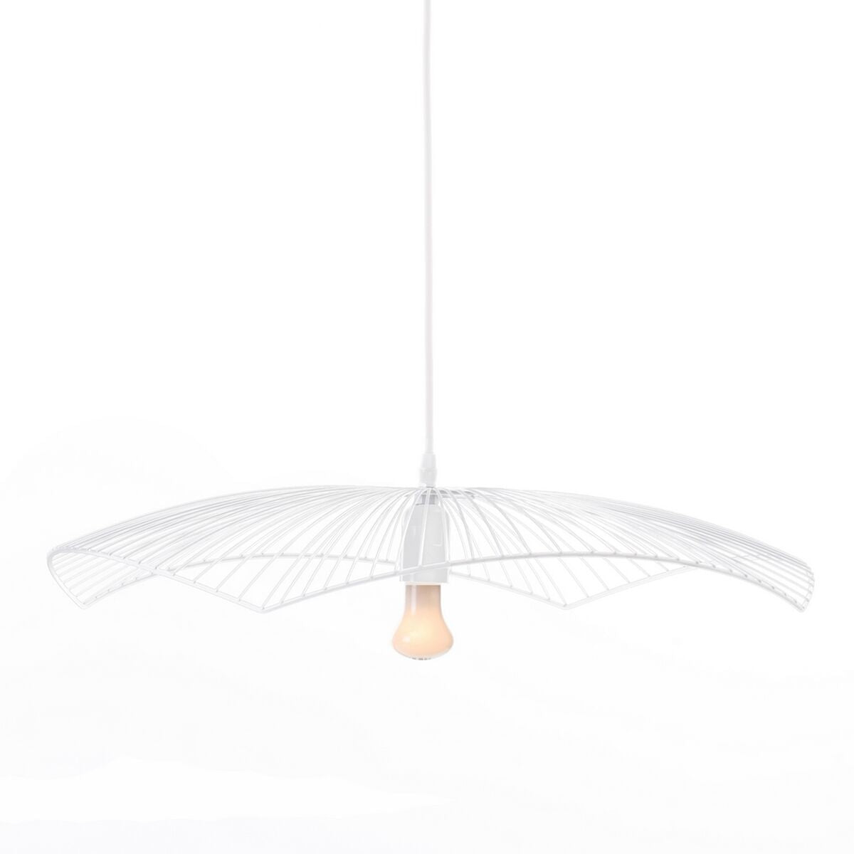 Lampadario Metallo Bianco 58 x 58 cm