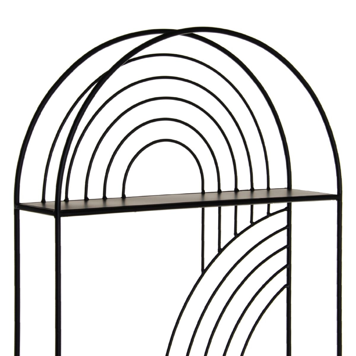 Scaffale 51 x 13 x 76,5 cm Nero Metallo