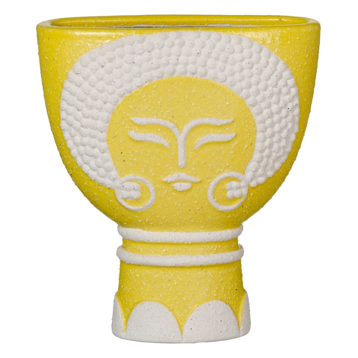 Vaso 19 x 9 x 22 cm Ceramica Giallo