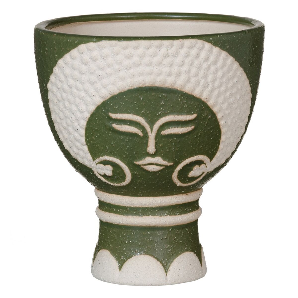 Vaso Ceramica Verde 19 x 19 x 22 cm