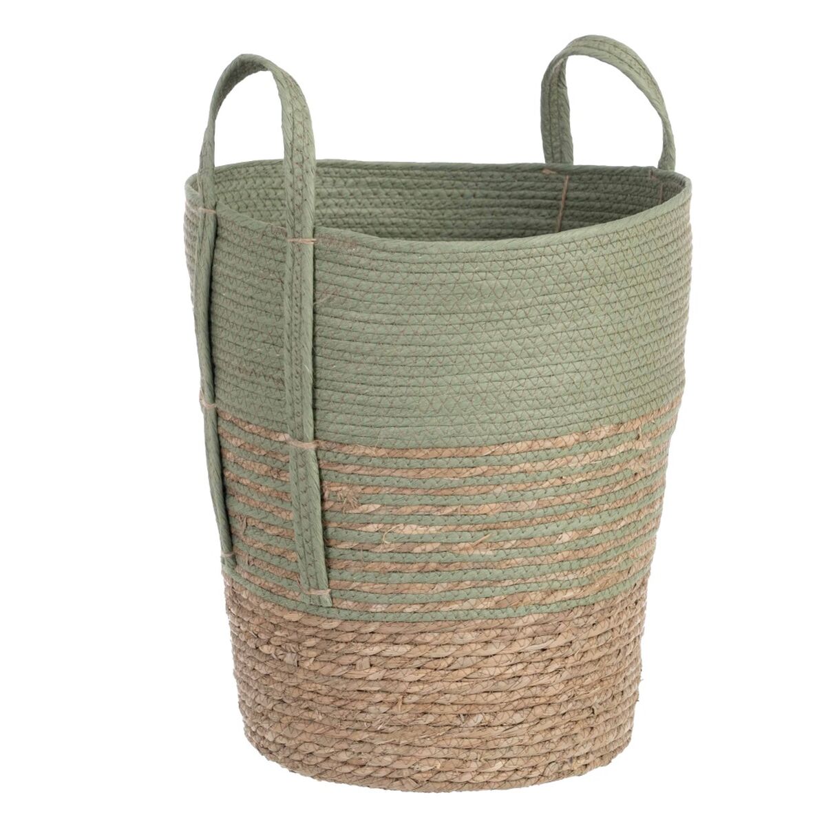 Set di Cesti 42 x 42 x 48 cm Menta Fibra naturale (3 Pezzi)