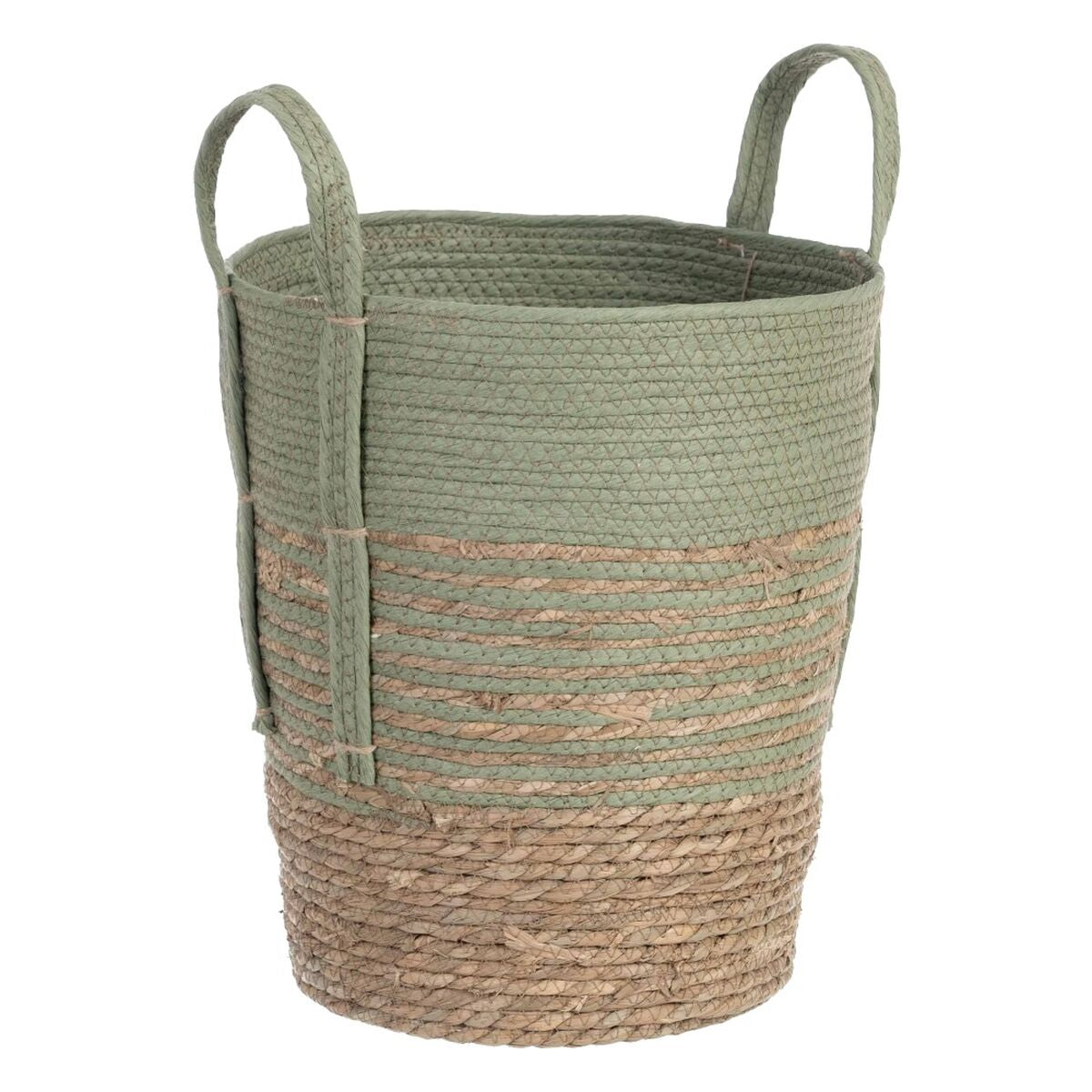 Set di Cesti 42 x 42 x 48 cm Menta Fibra naturale (3 Pezzi)