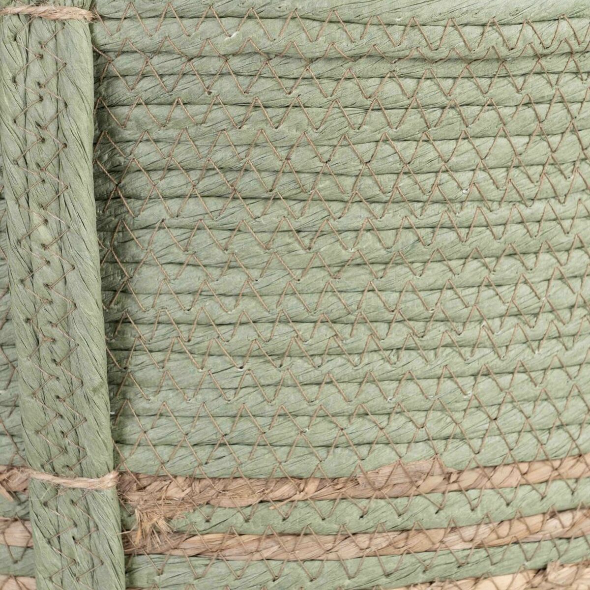 Set di Cesti 42 x 42 x 48 cm Menta Fibra naturale (3 Pezzi)