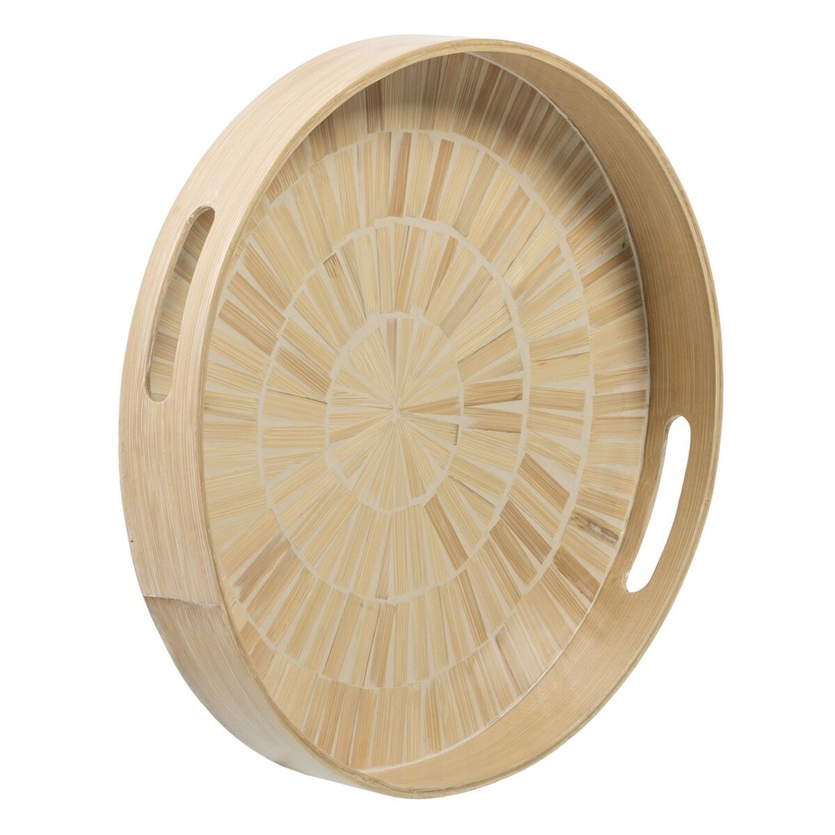 Vassoio per aperitivi Beige Bambù 35 x 35 x 5 cm Legno MDF