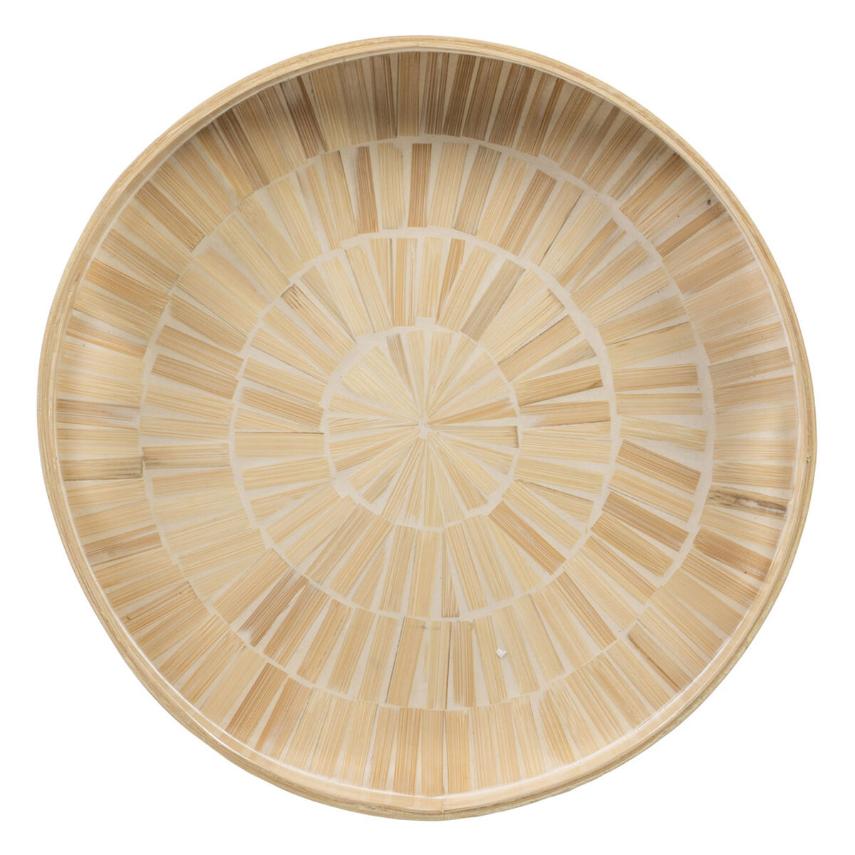 Vassoio per aperitivi Beige Bambù 35 x 35 x 5 cm Legno MDF