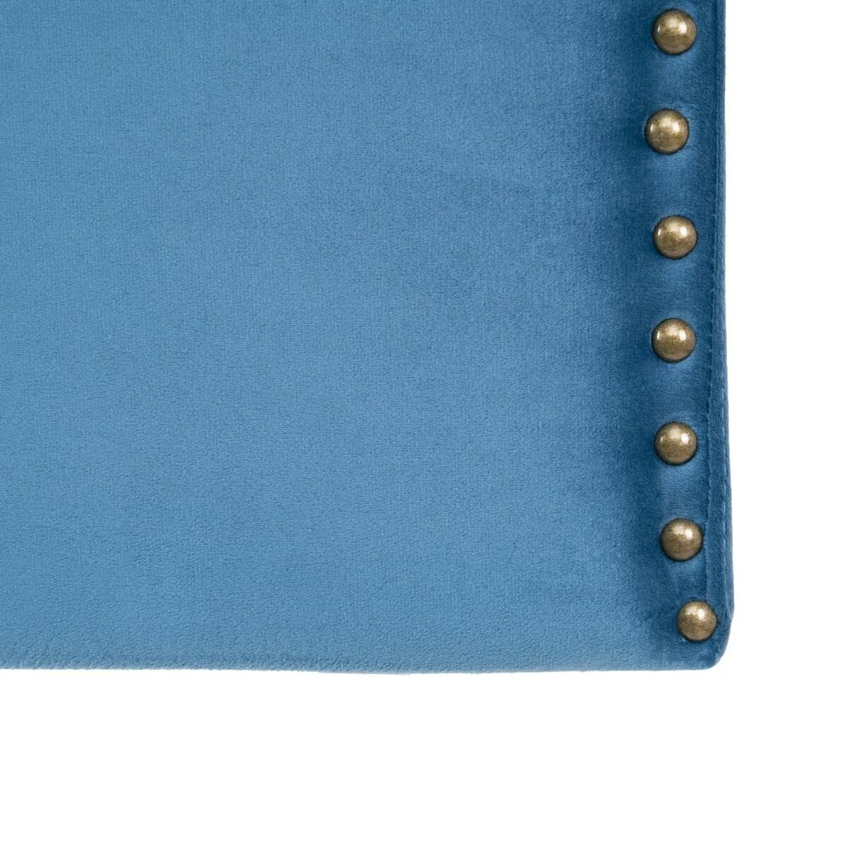 Testiera del Letto 160 x 6 x 60 cm Tessuto Sintetico Azzurro