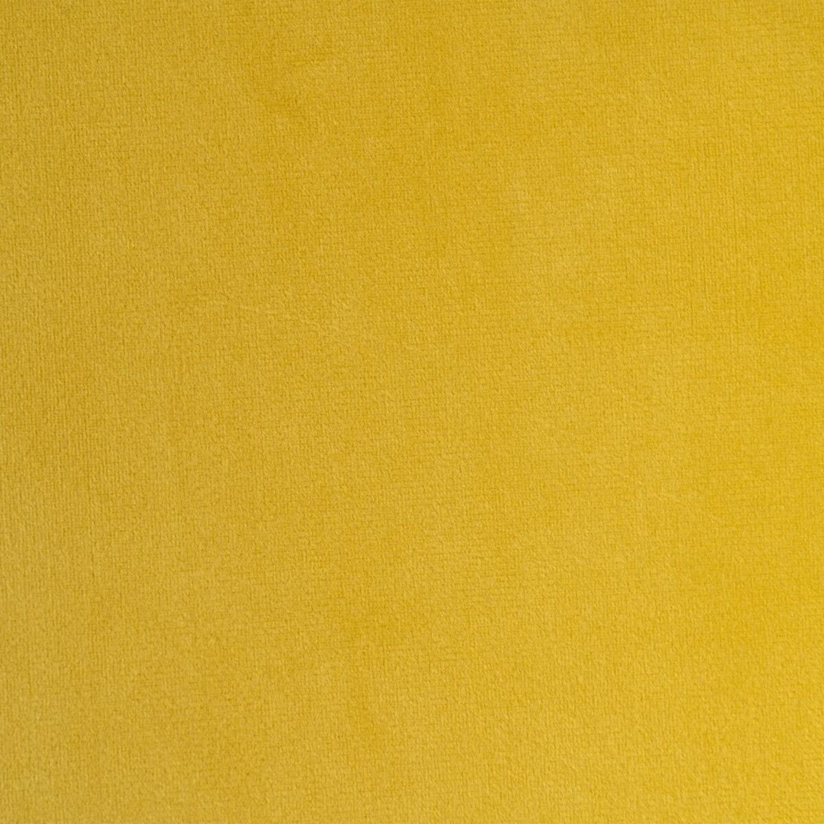 Puff Tessuto Sintetico Metallo Giallo 40 x 40 x 35 cm