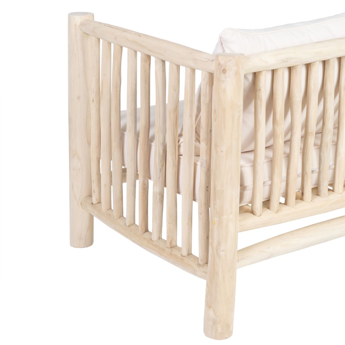 Divano a 2 Piazze AKAR 131 x 80 x 77,5 cm Naturale teak