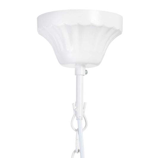 Lampadario 53 x 53 x 112 cm Metallo Bianco Classico