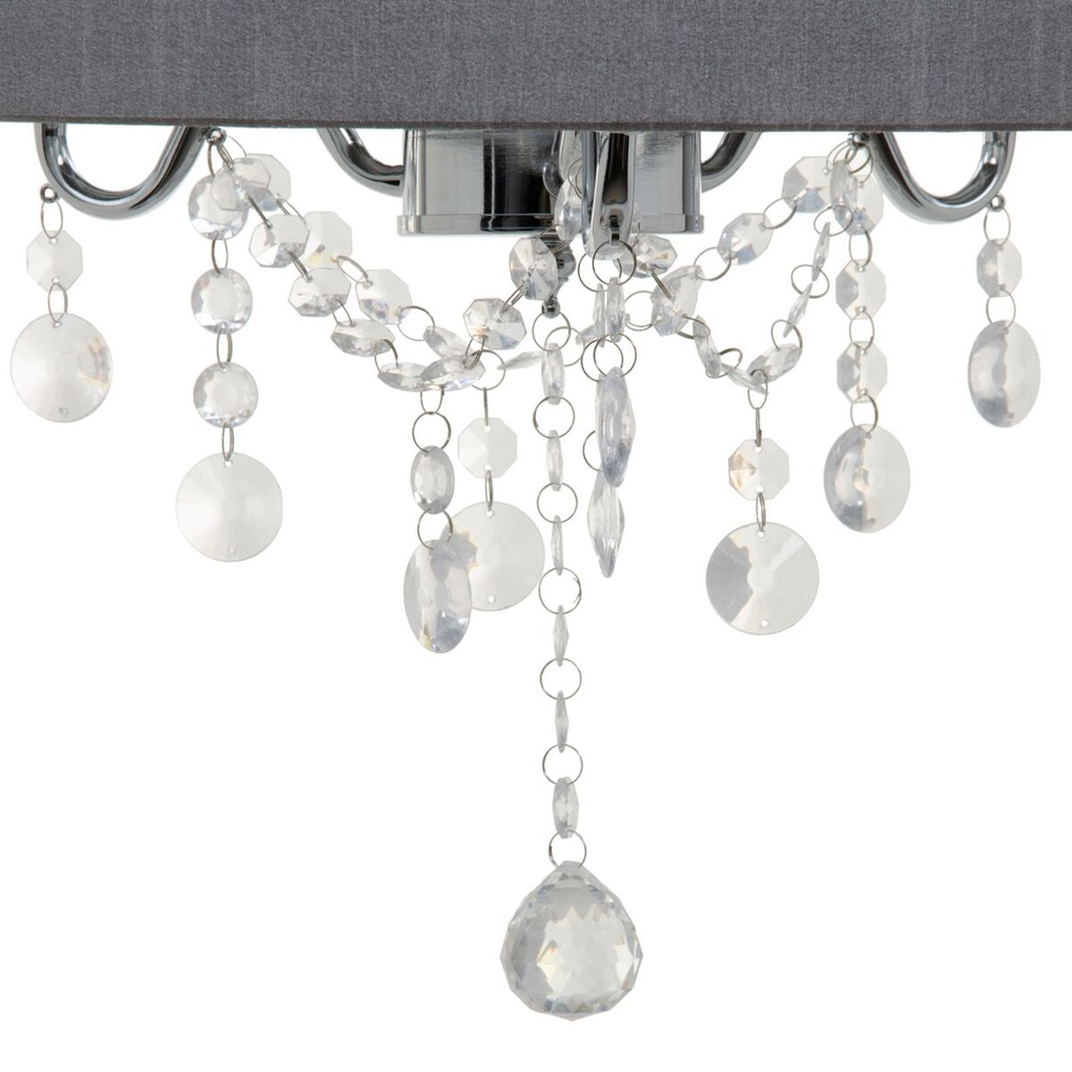 Lampadario 44 x 44 x 65 cm Grigio Metallo