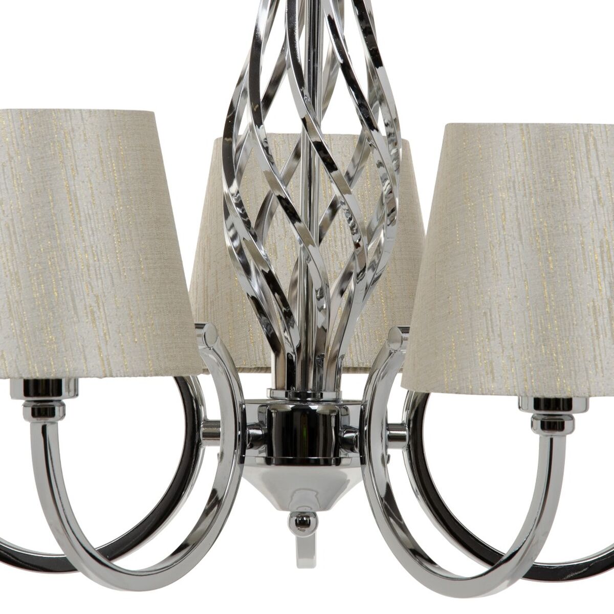 Lampadario 36 x 36 x 110 cm Metallo Argento