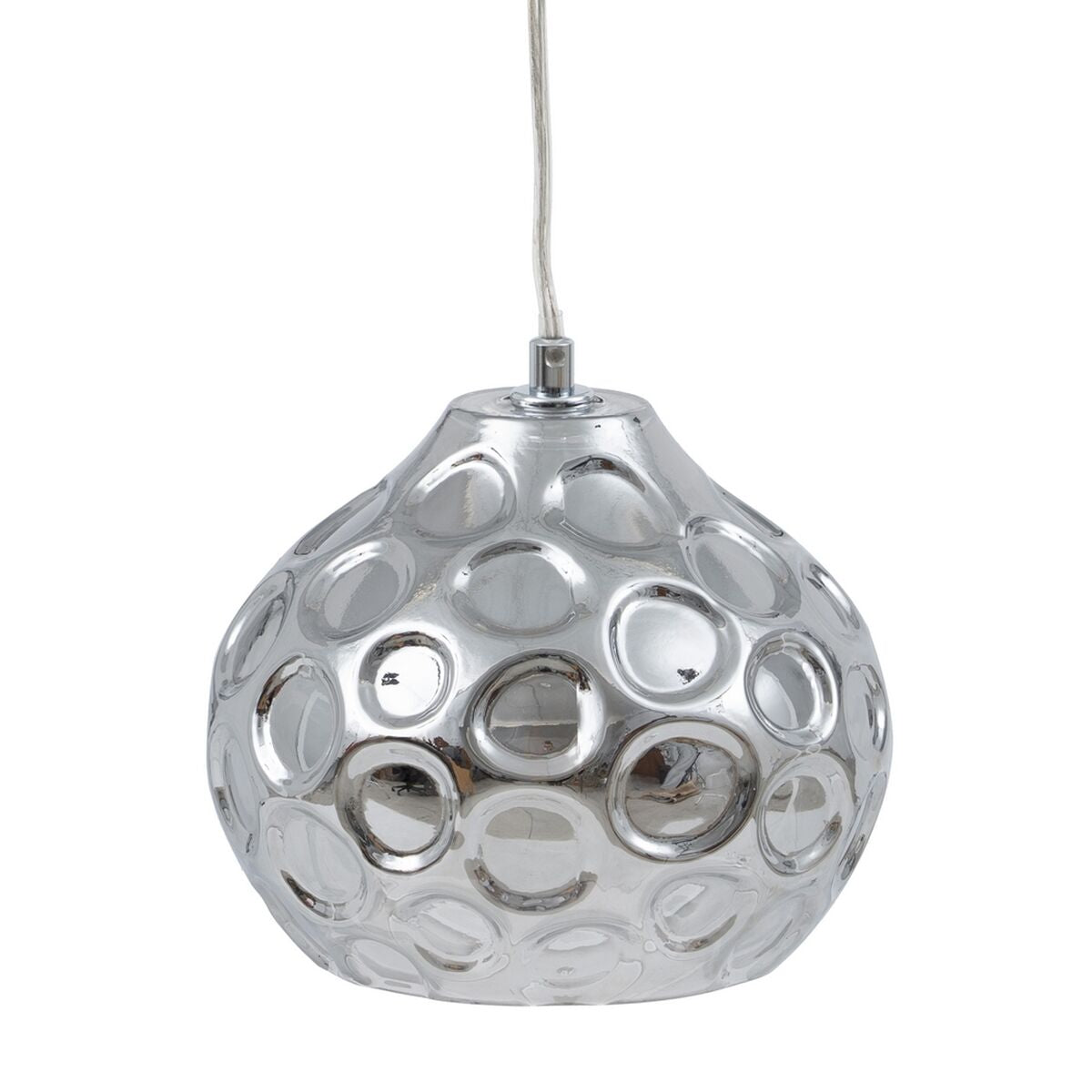 Lampadario 18 x 18 x 17,5 cm Cristallo Argento Ferro