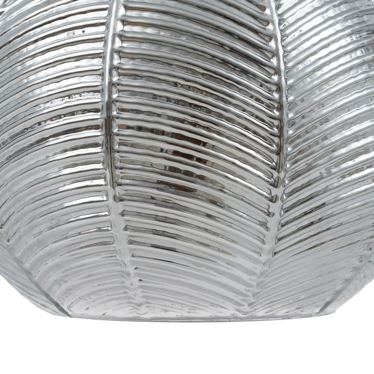 Lampadario 20 x 20 x 15,5 cm Cristallo Argento Ferro