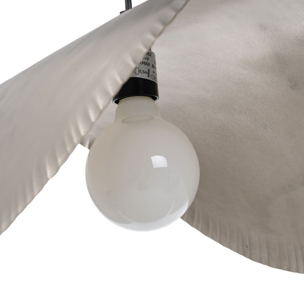 Lampadario 62 x 34 x 30 cm Argento Alluminio