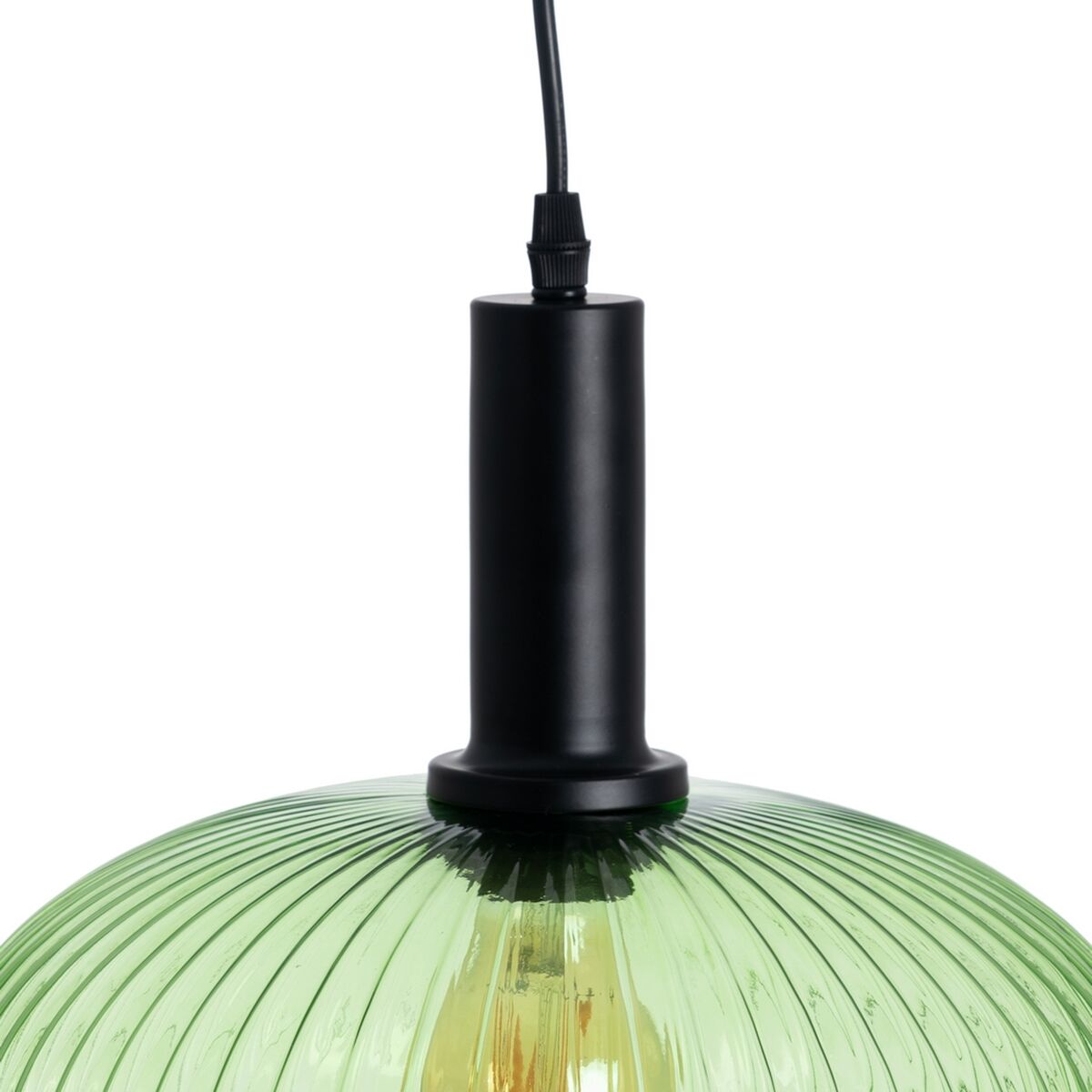 Lampadario Cristallo Metallo Verde 30 x 30 x 26 cm