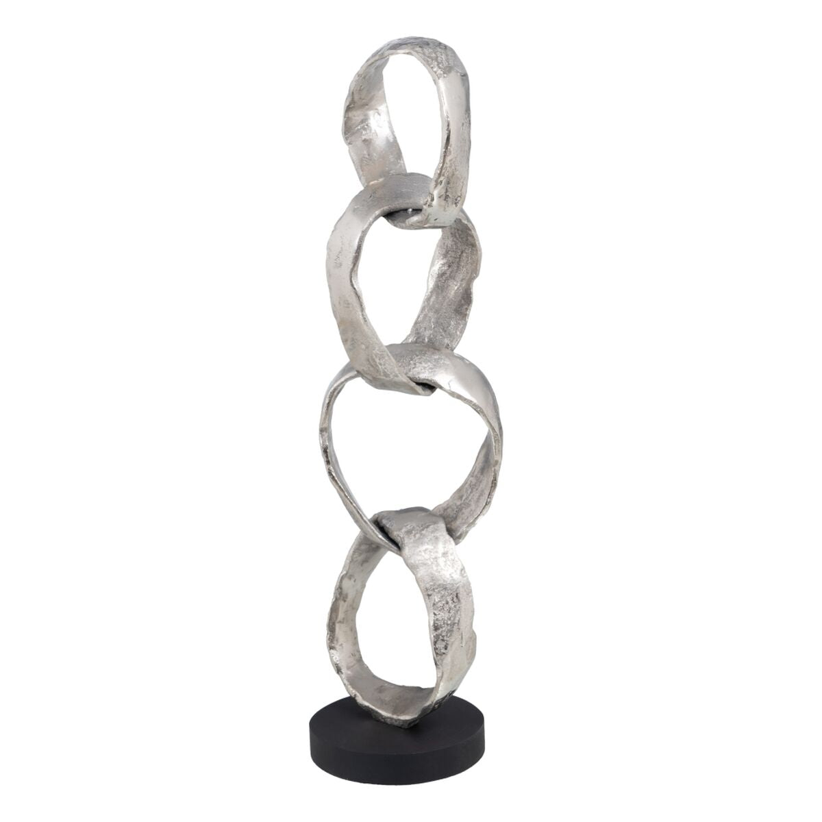 Statua Decorativa 21 x 15 x 63 cm Nero Argento