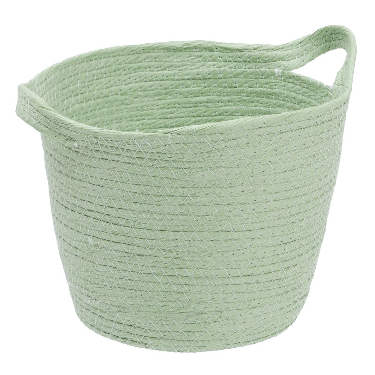 Set di Cesti Corda Verde Chiaro 26 x 26 x 33 cm (3 Pezzi)