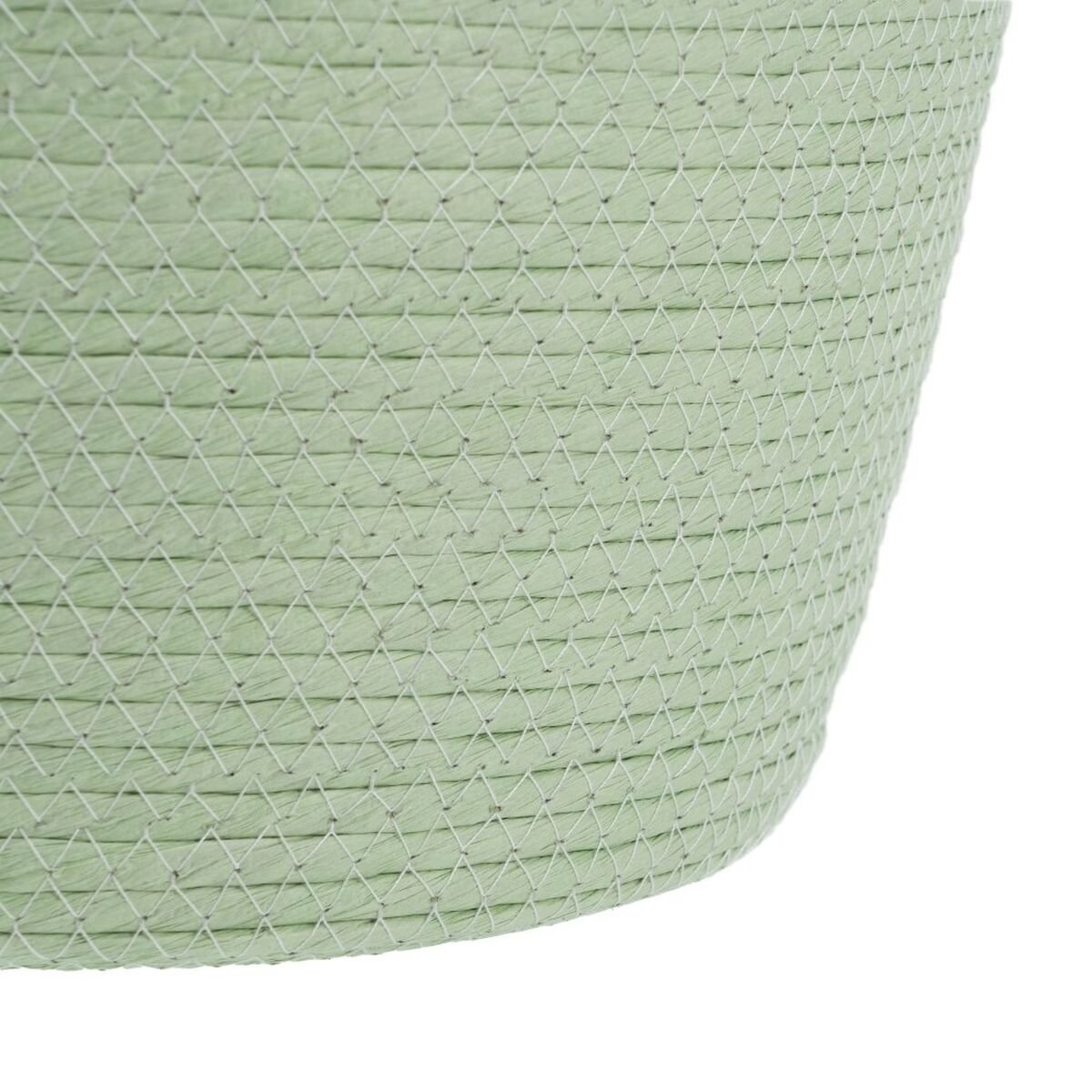 Set di Cesti Corda Verde Chiaro 26 x 26 x 33 cm (3 Pezzi)