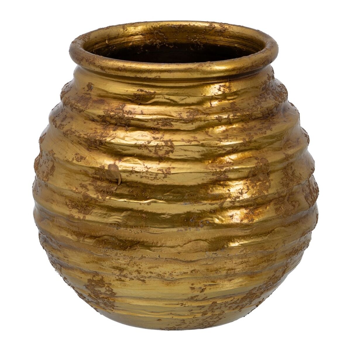 Vaso Ceramica Dorato 32 x 32 x 35 cm