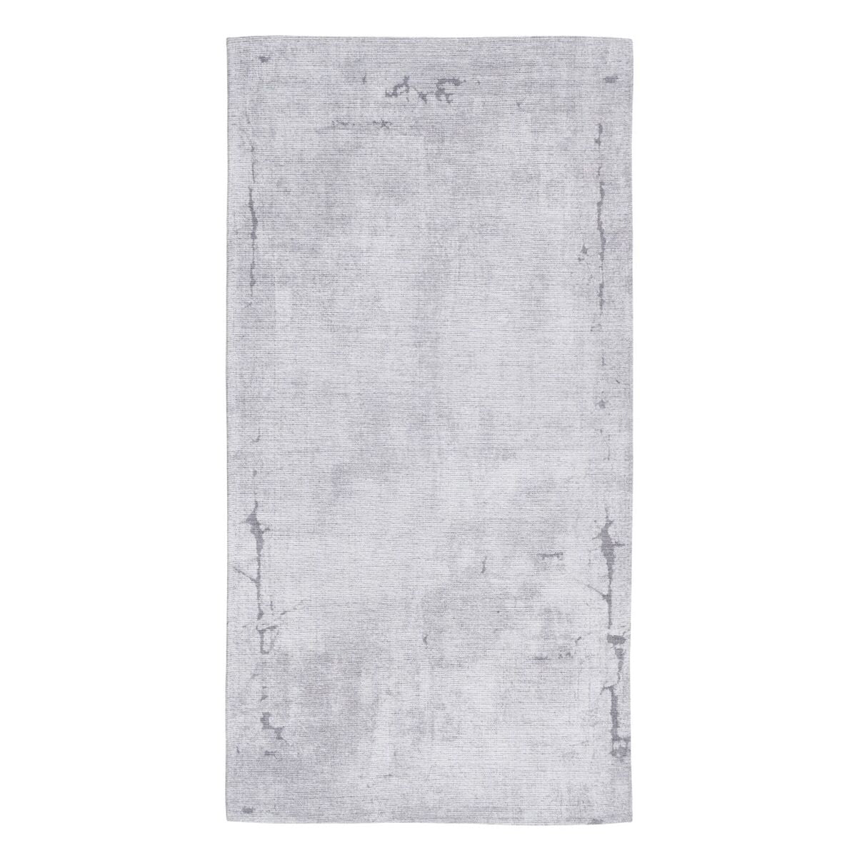 Tappeto 80 x 150 cm Grigio Poliestere Cotone