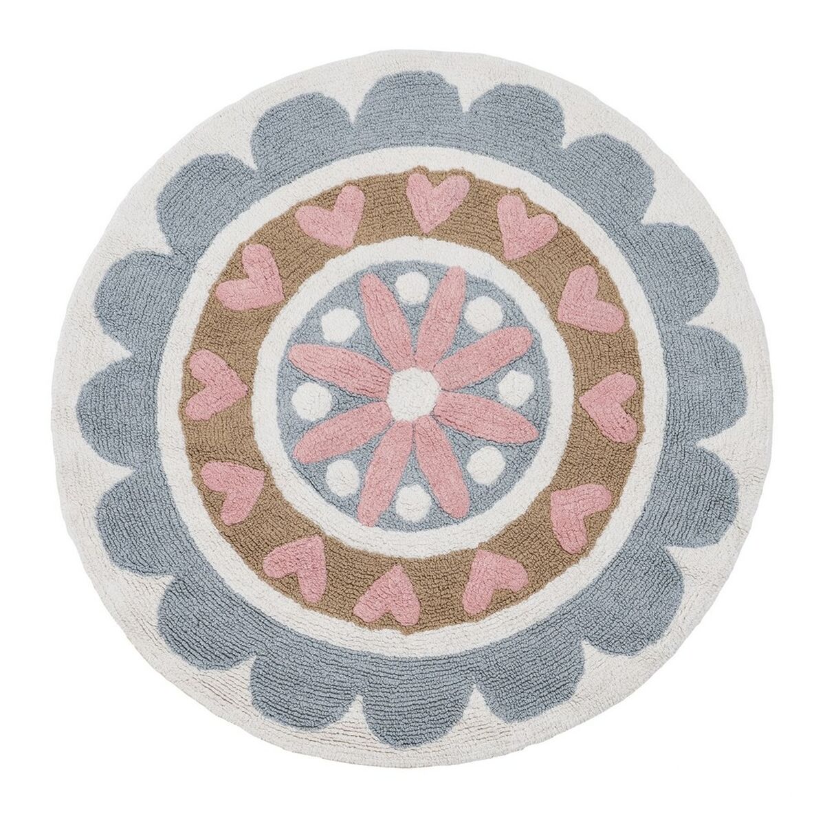Tappeto per Bambini Fiore Cotone 100 cm