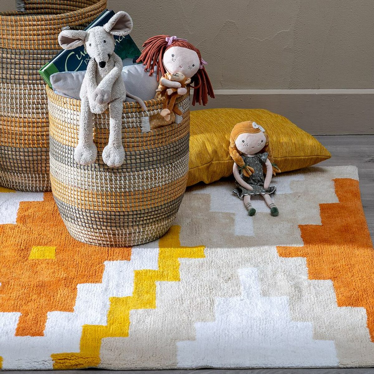 Tappeto per Bambini 135 x 100 cm Cotone
