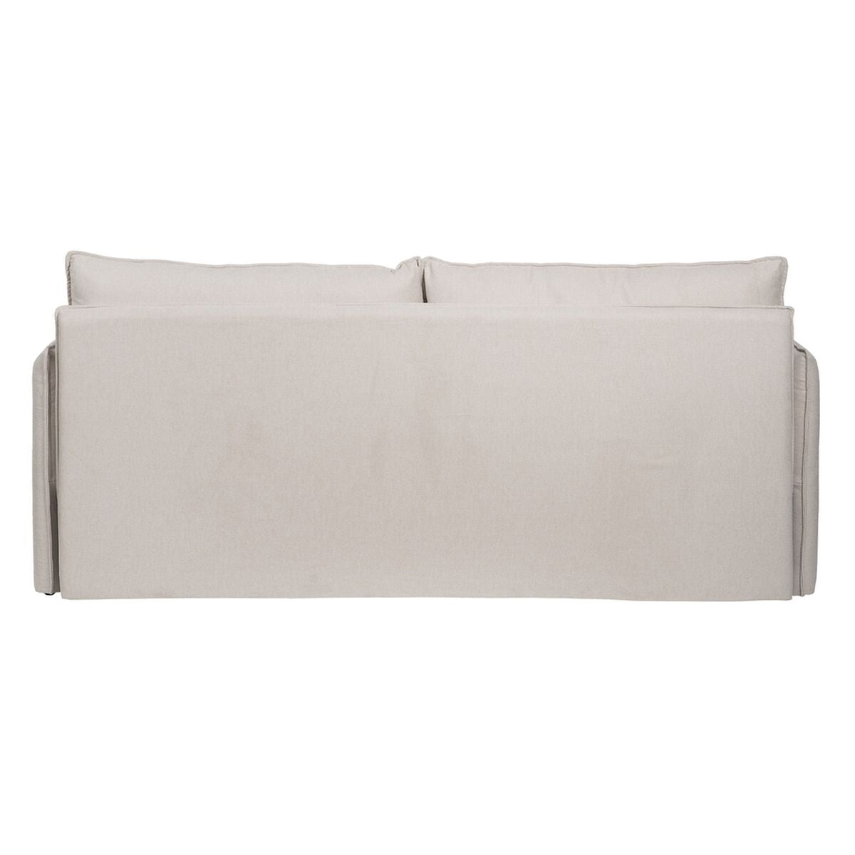Divano Beige Poliestere Lino 210 x 93 x 95 cm