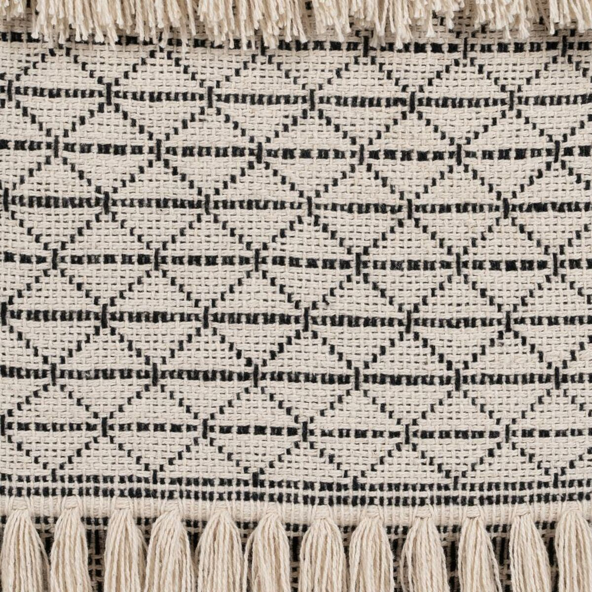 Cuscino Cotone Nero Beige 45 x 45 cm