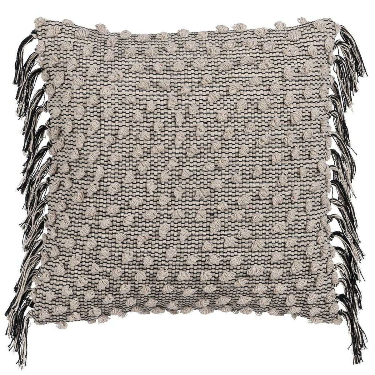 Cuscino Cotone Nero Beige 45 x 45 cm