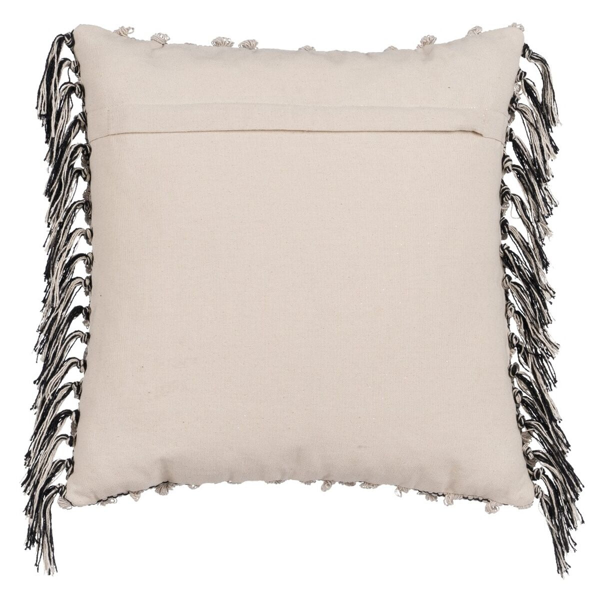 Cuscino Cotone Nero Beige 45 x 45 cm