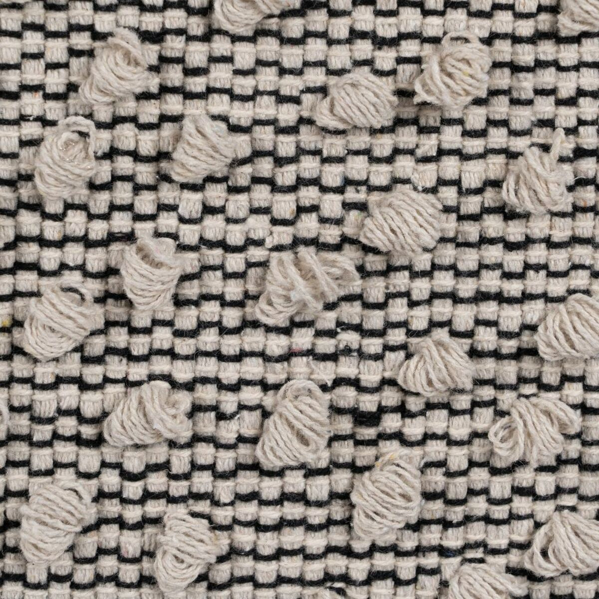 Cuscino Cotone Nero Beige 45 x 45 cm