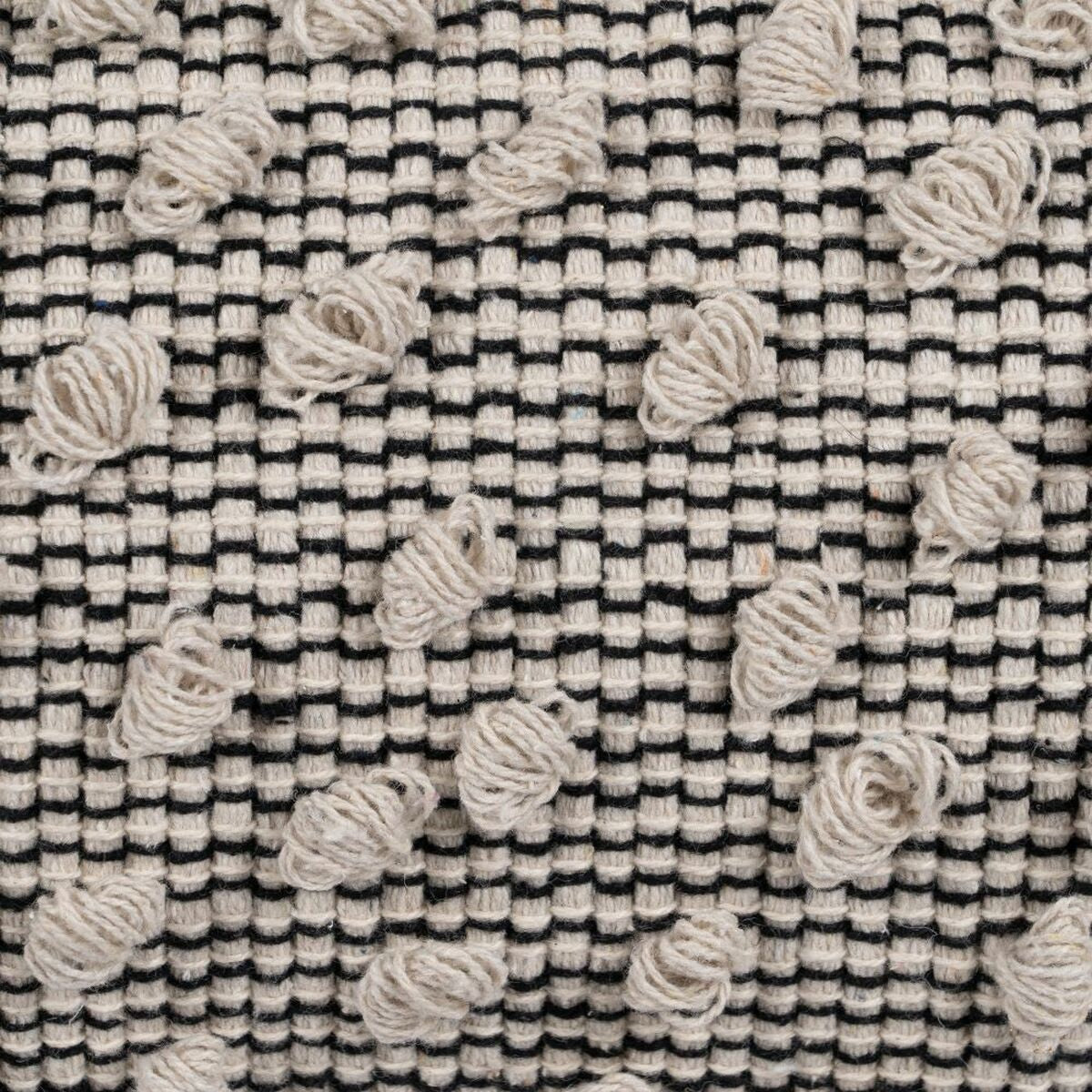 Cuscino Cotone Nero Beige 30 x 60 cm