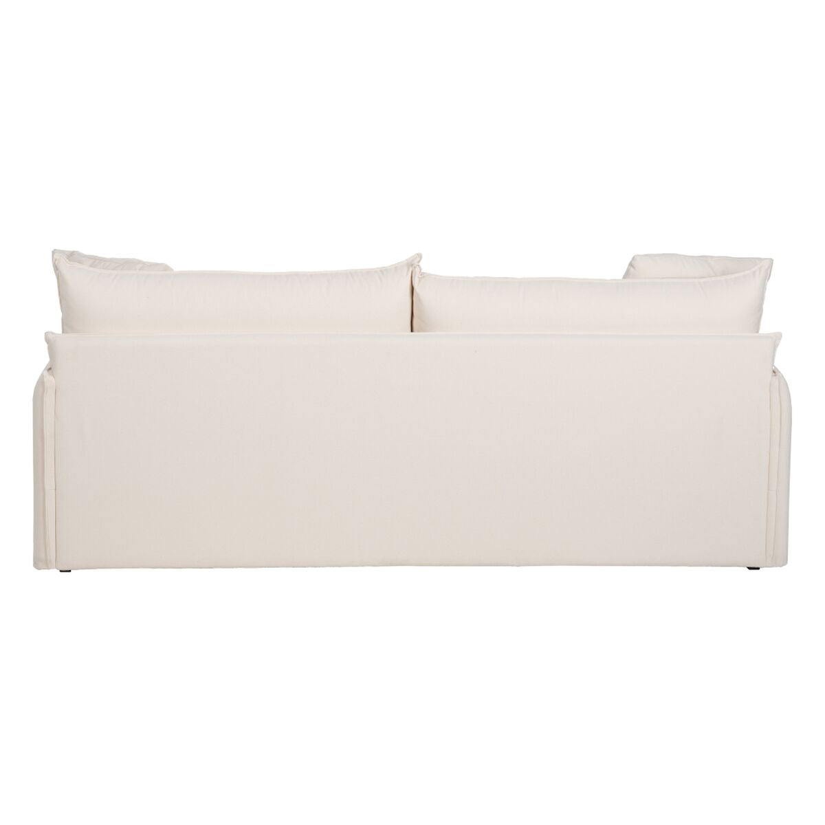 Divano Letto 200 x 94 x 86 cm Tessuto Sintetico Crema