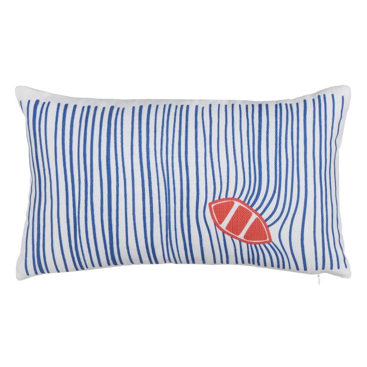 Cuscino Poliestere Azzurro Bianco Rosso 50 x 30 cm