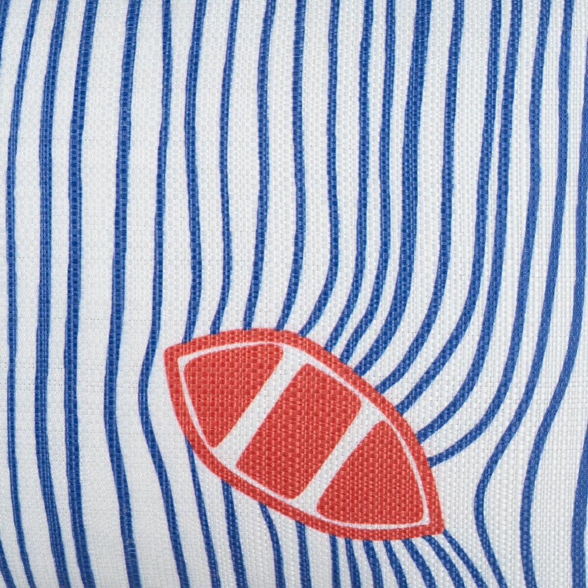 Cuscino Poliestere Azzurro Bianco Rosso 50 x 30 cm