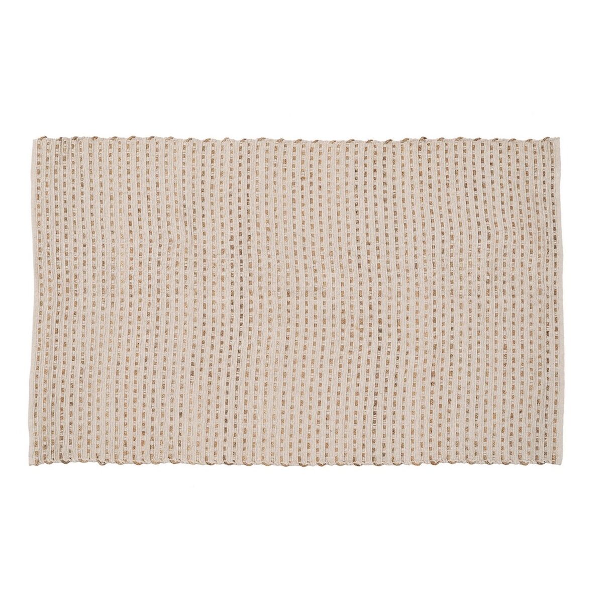 Tappeto Bianco Naturale 70 % cotone 30 % Juta 160 x 230 cm