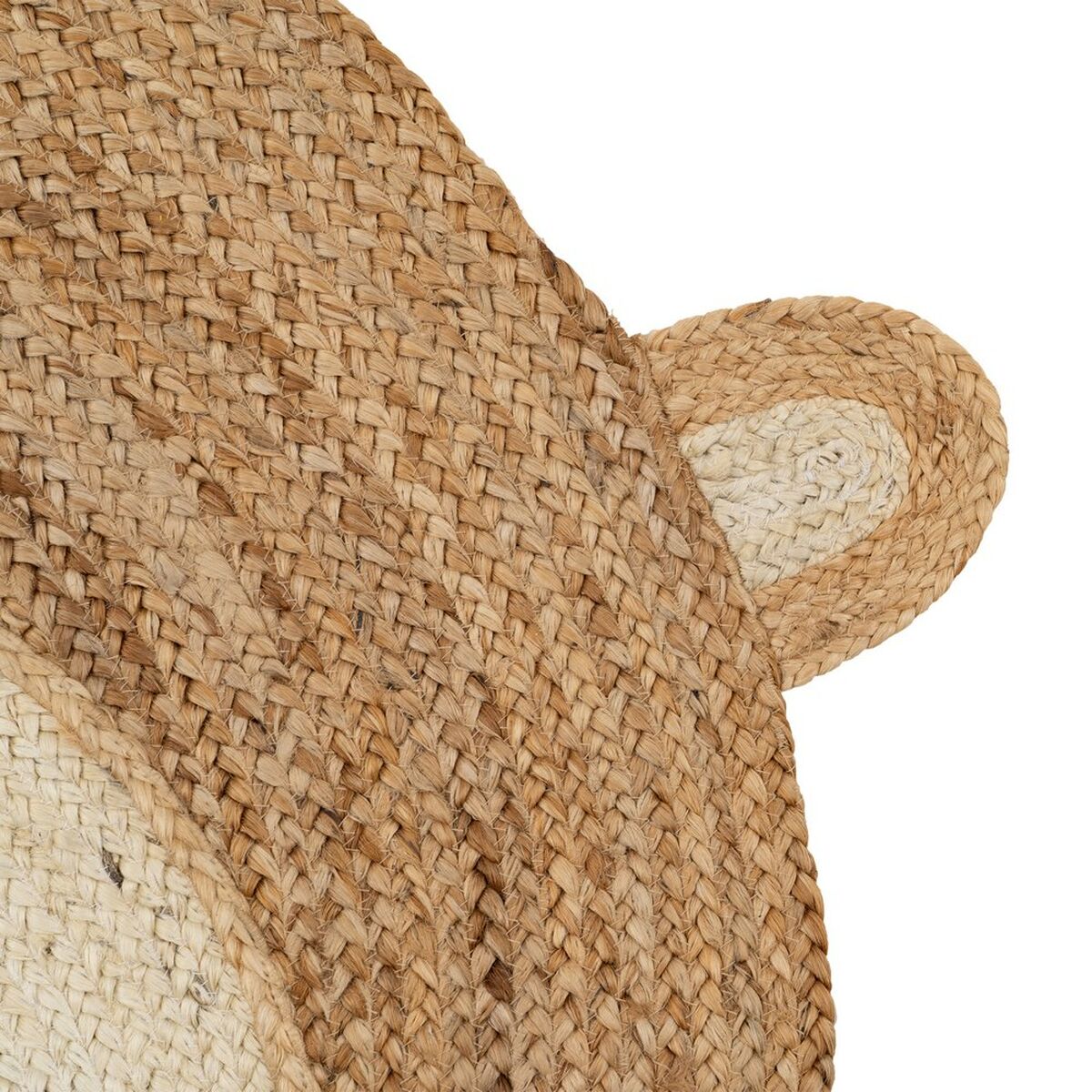 Tappeto Scimmia Bianco Beige 100 % Juta 100 x 100 cm