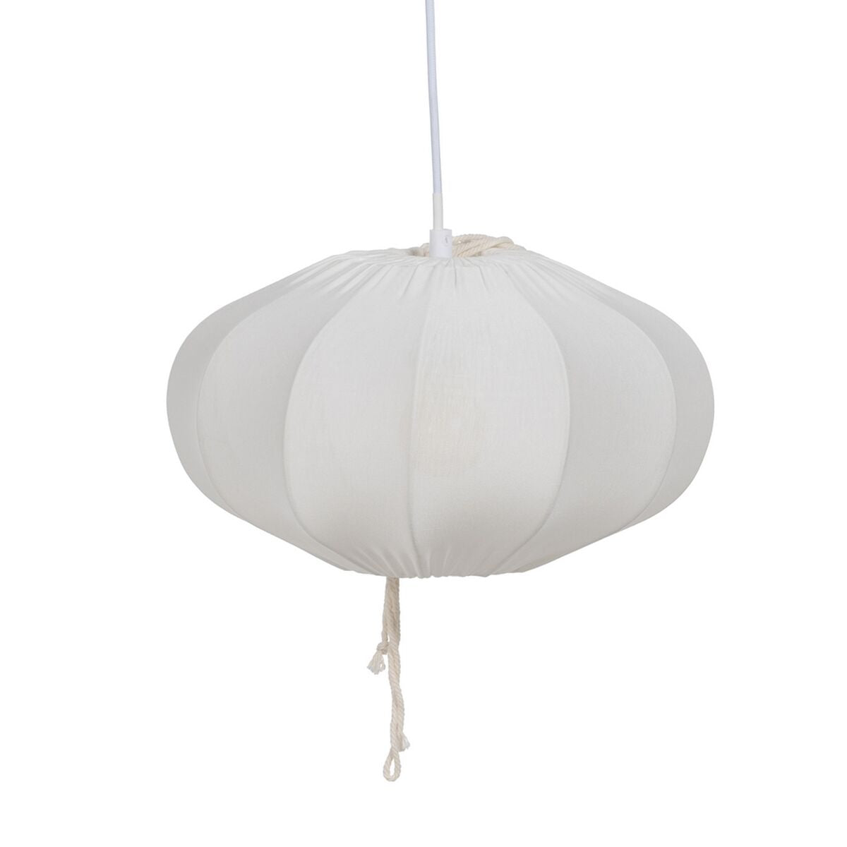 Lampadario Bianco Cotone 220-240 V 30 x 30 x 17,5 cm