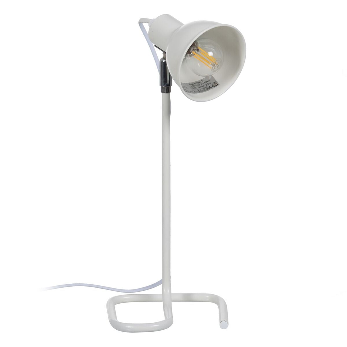 Lampada Bianco Ferro 25 W 15 x 14,5 x 36,5 cm
