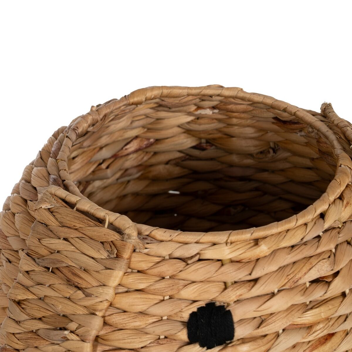 Cesto Cane Nero Beige Fibra naturale 27 x 27 x 19 cm