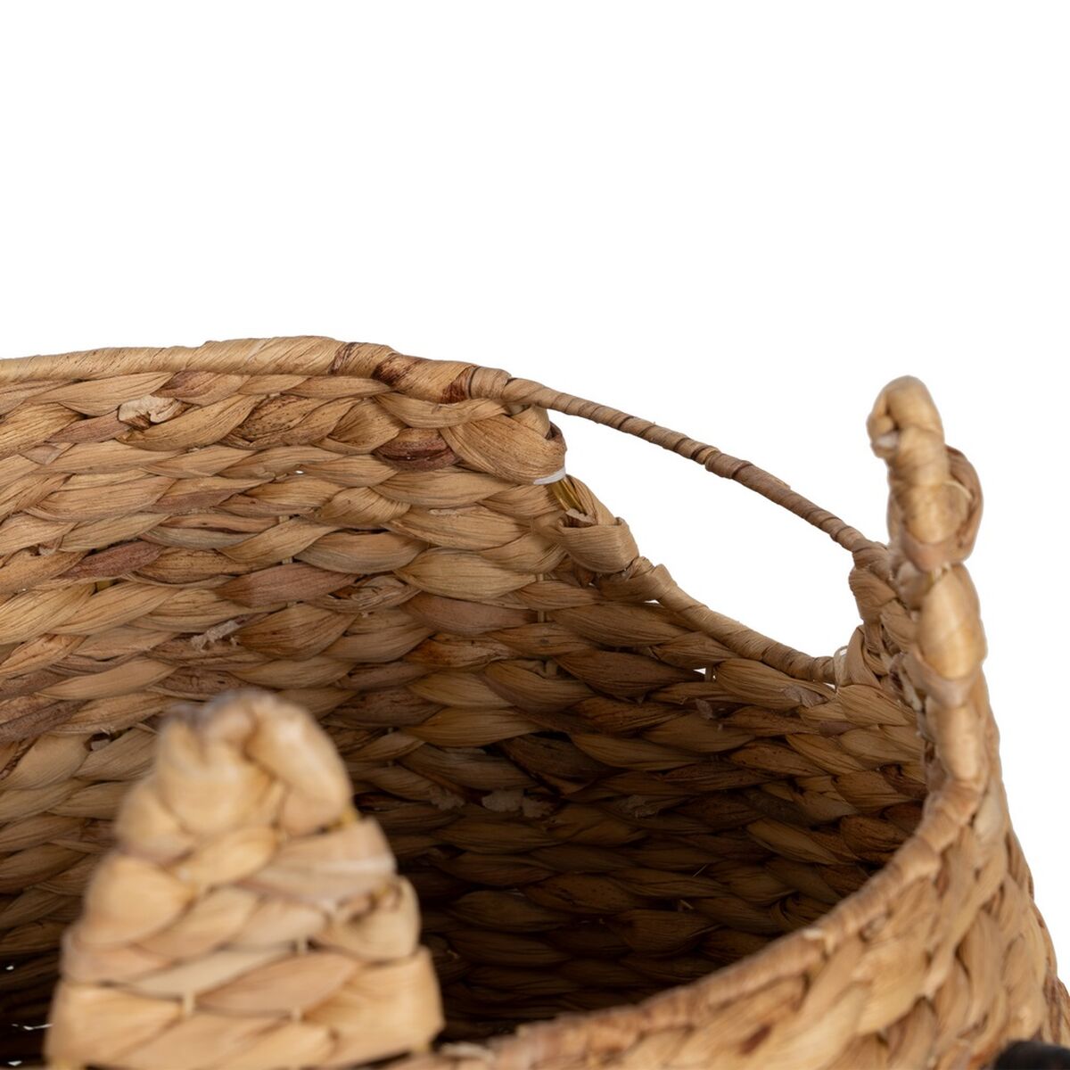 Cesto Gatto Bianco Nero Beige Fibra naturale 41 x 41 x 38 cm